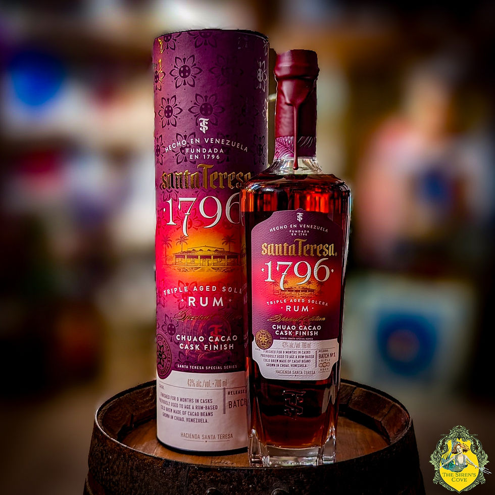 Santa Teresa 1796 Triple Aged Solera Rum Chuao Cacao Cask Finish Batch 1