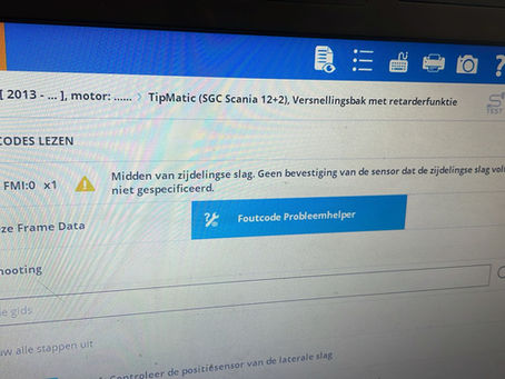 man met scania versnellingsbak: schakelproblemen