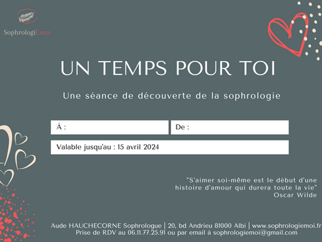 Un cadeau pour prendre soin..