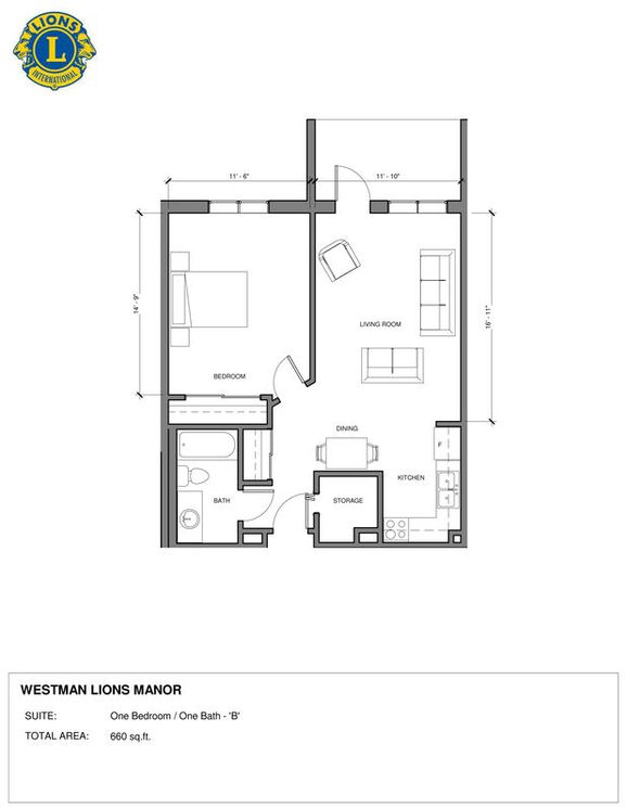 Lions Manor floor plan