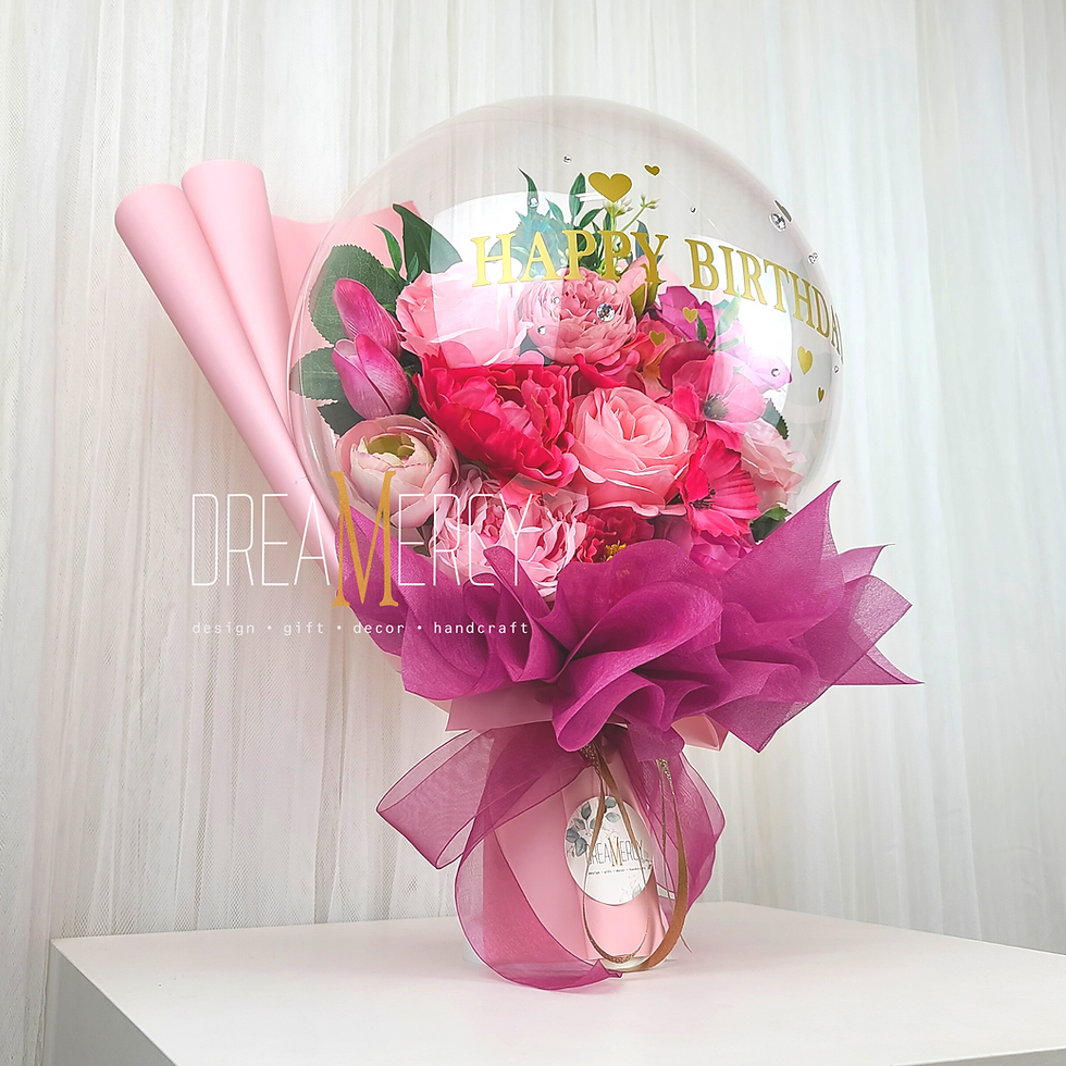Thumbnail: Pinks Flower and Baby Pink+Wine Wrapper