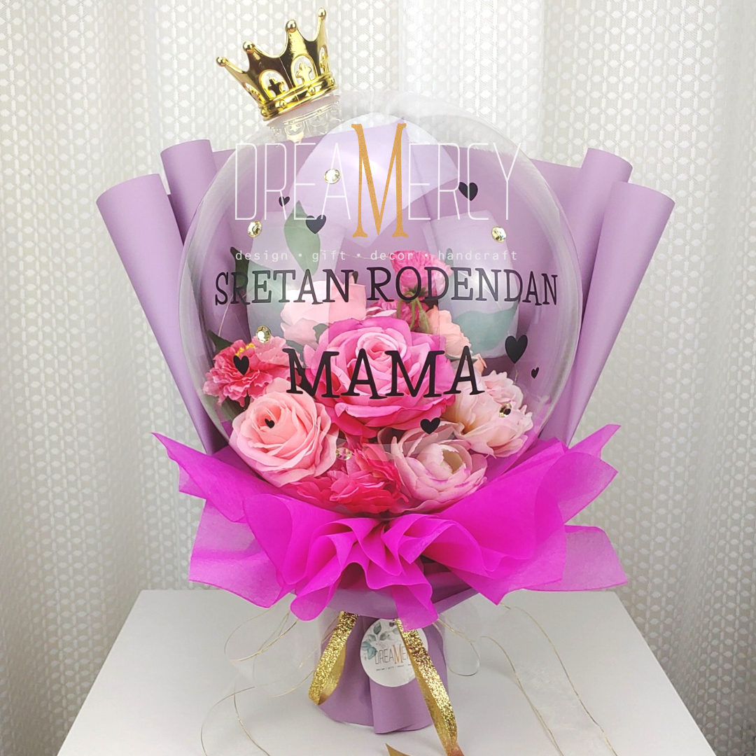 Pinks Flower and Light Purple+Magenta Pink Wrapper