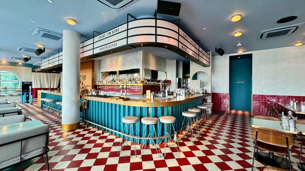 Overeasy @ One Fullerton constructed by HW Construction