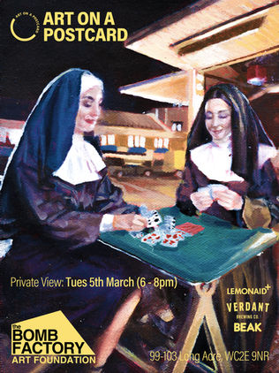 ART ON A POTSCARD - International Women’s Day Auction at the Bomb Factory Covent Garden