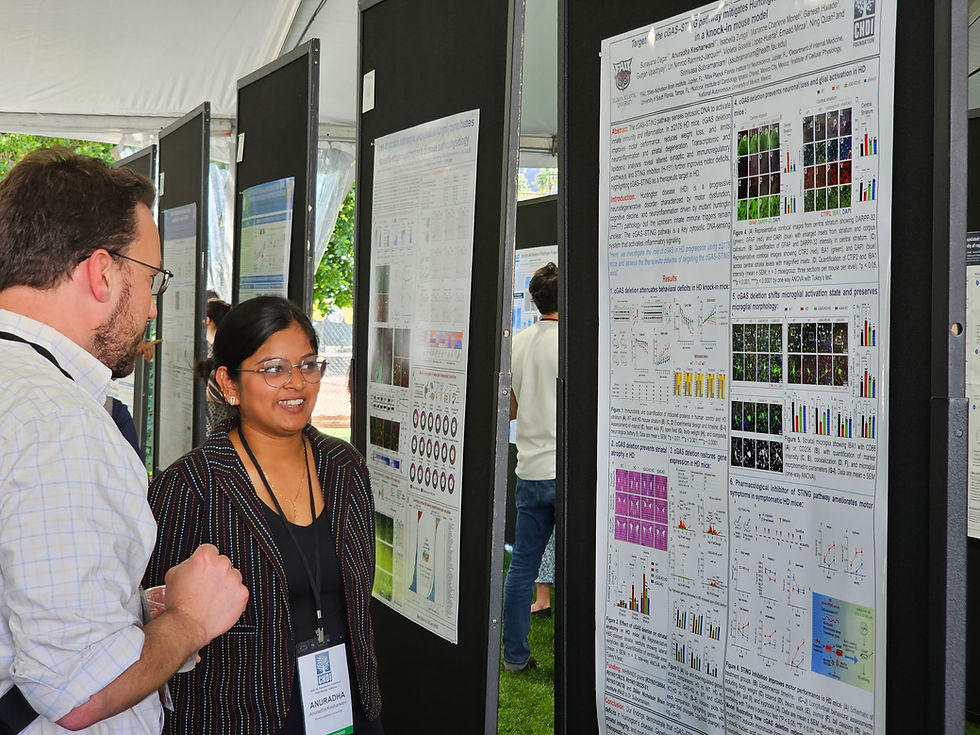 Congratulations to Dr. Anuradha Kesharwani on presenting her first poster as a postdoctoral fellow at the 2026 CHDI Huntington Disease Meeting in Palm Springs!