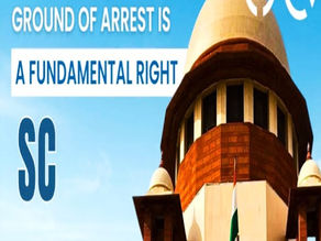 Arrest is illegal if grounds of arrest is not informed to the accused : Supreme Court