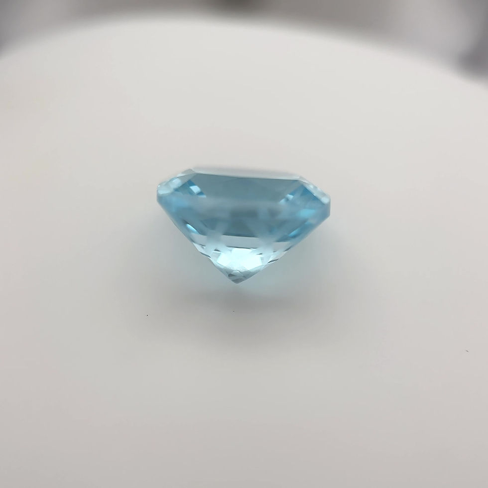 Thumbnail: Topsky Blue Topaz Cushion Laser Pattern