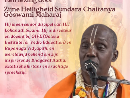 Zondag 8 Juni 2025 - Een lezing door Zijne Heiligheid Sundara Chaitanya Goswami Maharaj
