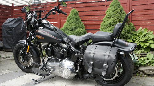 harley crossbones saddlebolsas