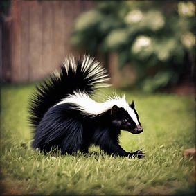 Skunk in a back yard.jpg