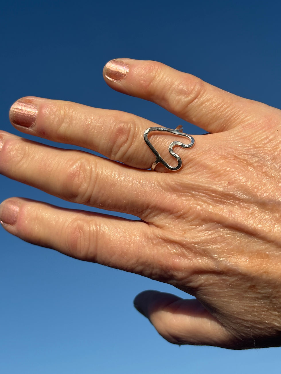 Thumbnail: “Q” Heart ring