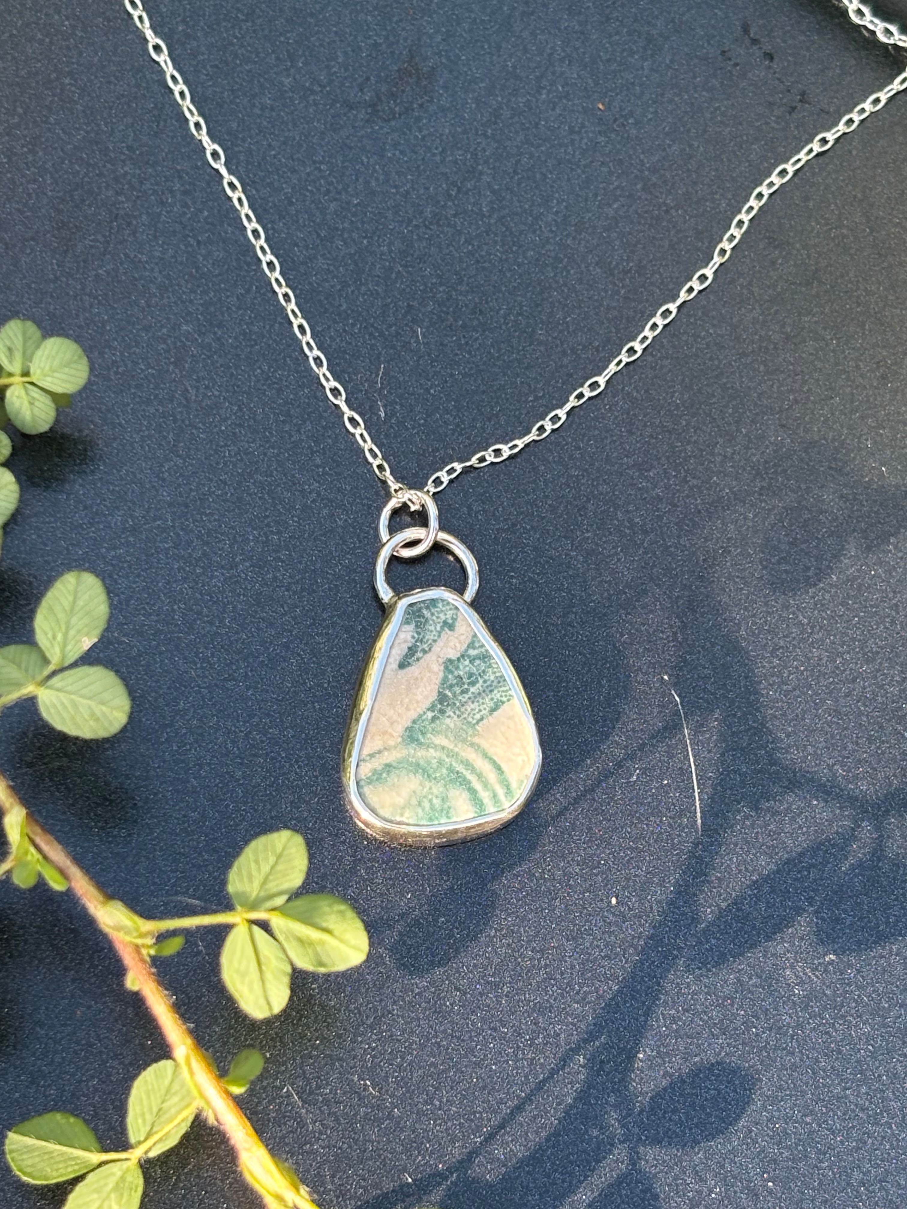 Vintage pottery pendant