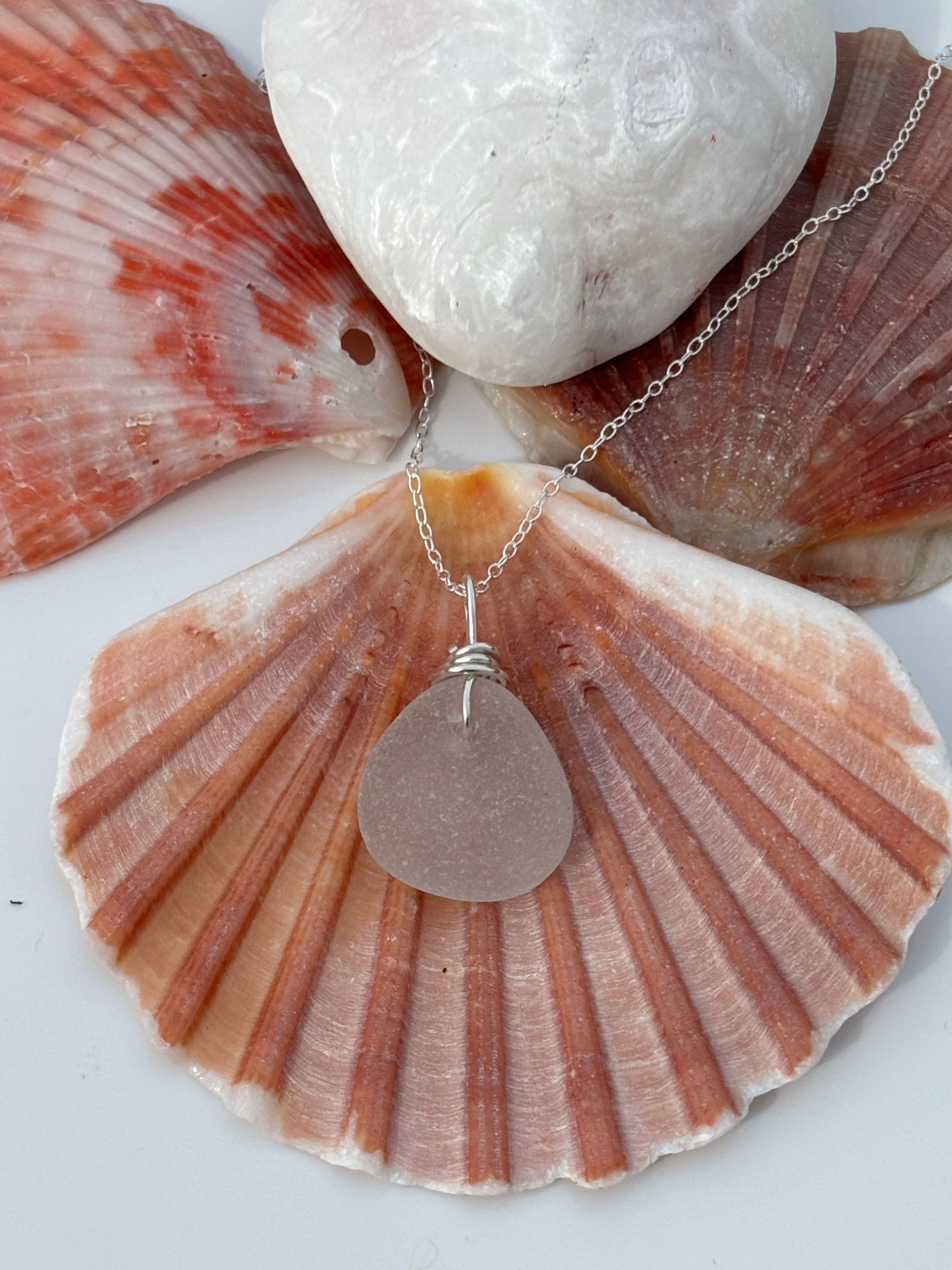 Sea glass pendant 