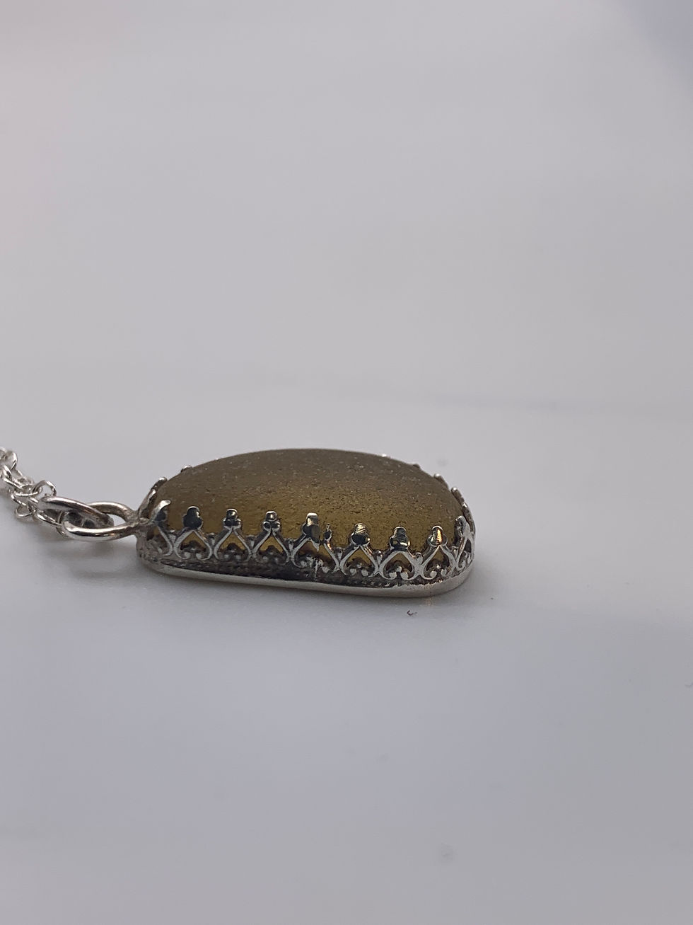Thumbnail: Folkestone sea glass Pendant and chain
