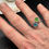 Thumbnail: Double sea glass ring