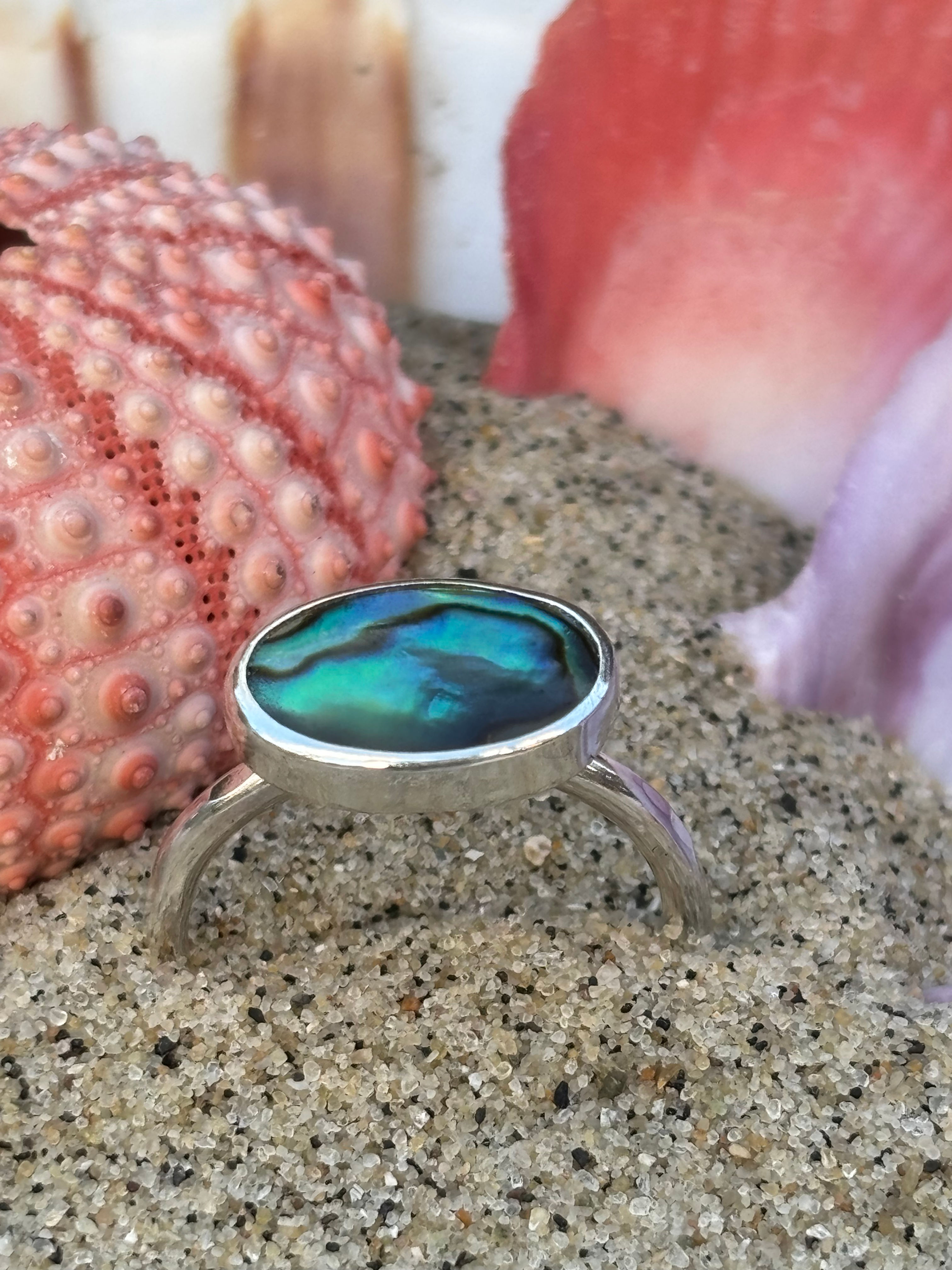 Abalone (natural) shell ring