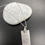 Thumbnail: Textured Sterling Silver asymmetric long pendant
