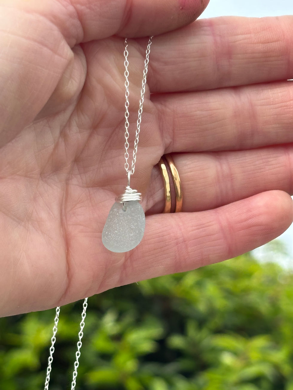 Thumbnail: Sea glass pendant 