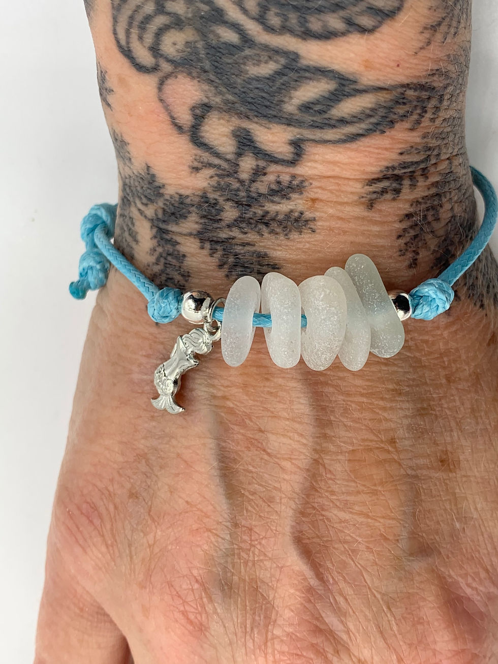 Thumbnail: Boho sea glass bracelet 