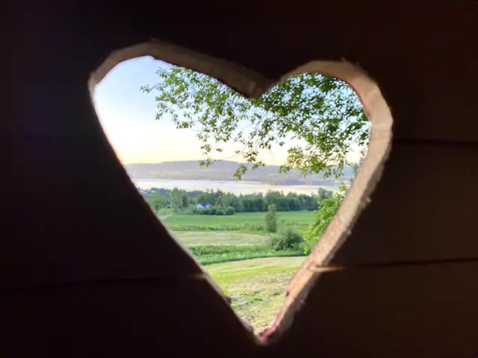 Huset med hjertet i døra