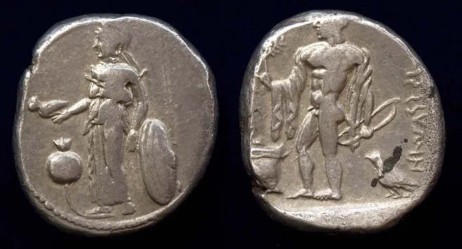 Pamphylia, Side, circa 400-380 BC, AR Stater (22mm, 10.72g, 6 h) Athena/Apollo