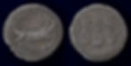 Mark Antony (Marcus Antonius), circa 32 to 31 BC AR denarius (3.39 g, 19 mm), legionary mint moving with the army in western Greece, probably Patrai Obv: ANT AVG III VIR R P C, praetorian galley right, a filleted scepter on the prow Rev: CHORTIS SPECVLATORVM, three standards, each hung with two wreaths and a ship's prow Ref: Crawford 544/12; Babelon, Antonia 103; Sydenham 1214 Cabinet toning, banker's mark on the obverse. Very Fine. Scarce.