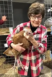 Megg judging BR hen.webp