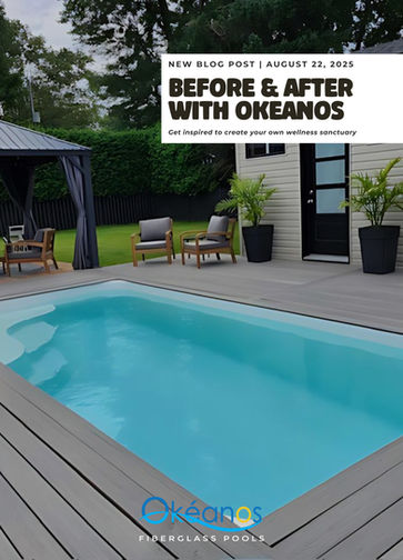 Before & After: A Backyard Retreat Designed Around Okeanos Fiberglass Pools