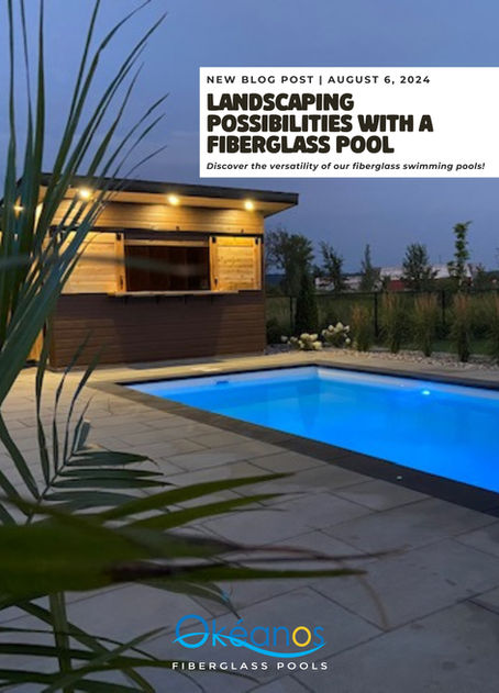 Discover the landscaping possibilities with a Fiberglass Pools!