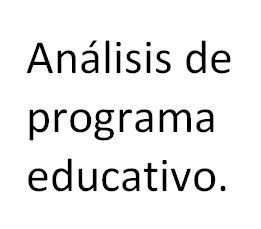 Análisis del programa educativo