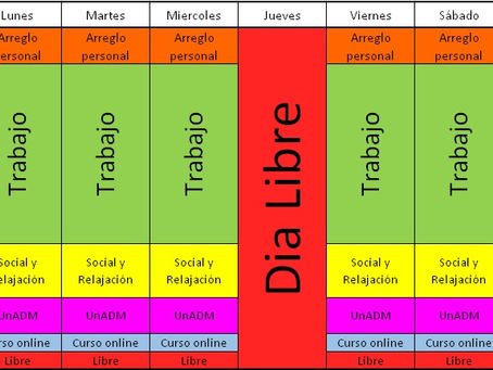 Mi agenda semanal