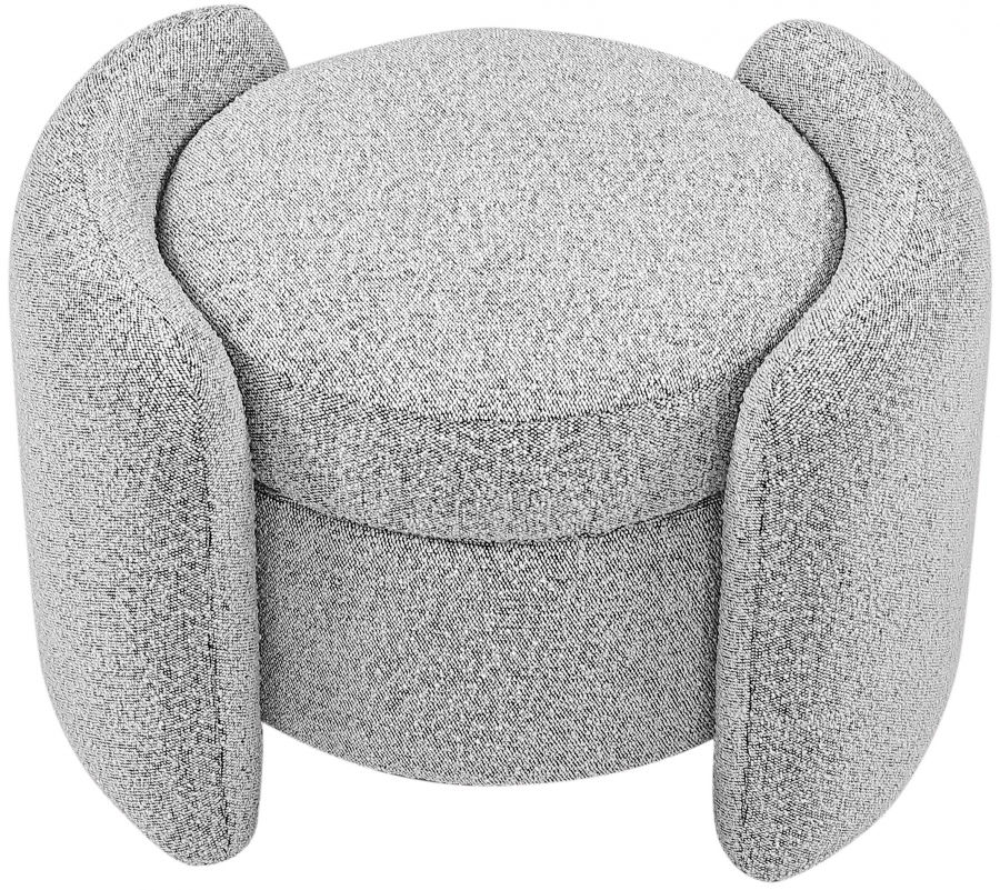 Thumbnail: Horizon Boucle Fabric Ottoman