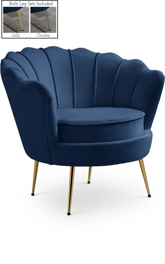 Tremblay Velvet Modular Armless Chair