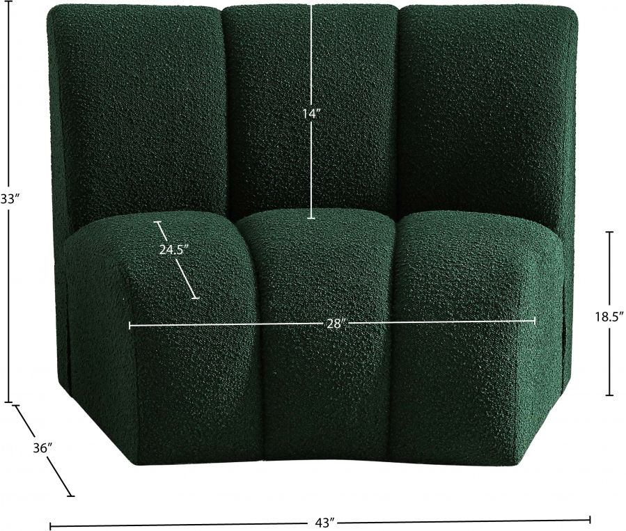 Thumbnail: Infinity Boucle Fabric Modular Chair
