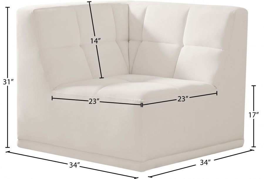 Thumbnail: Relax Velvet Modular Corner Chair
