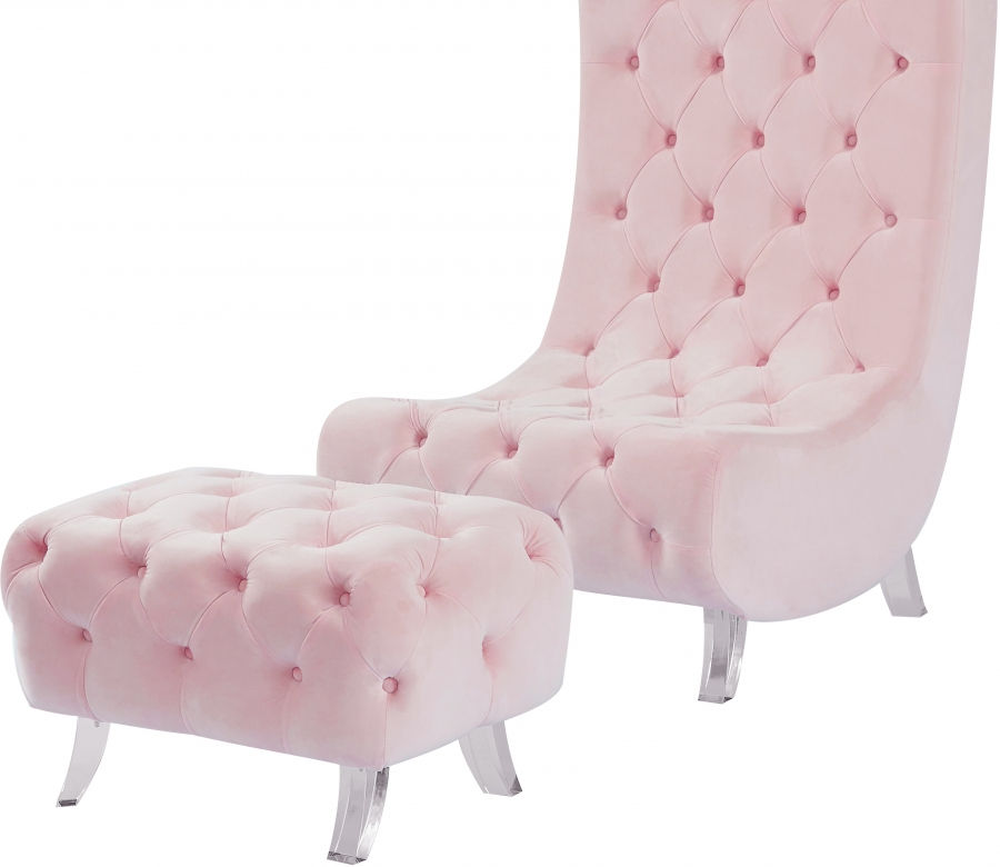 Thumbnail: Crescent Velvet Chair