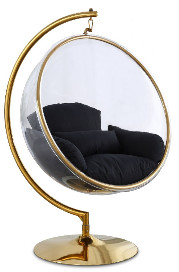 Luna Acrylic Swing Bubble Accent Chair