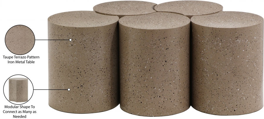 Thumbnail: Dimple 5 Piece Modular Nesting Coffee Table