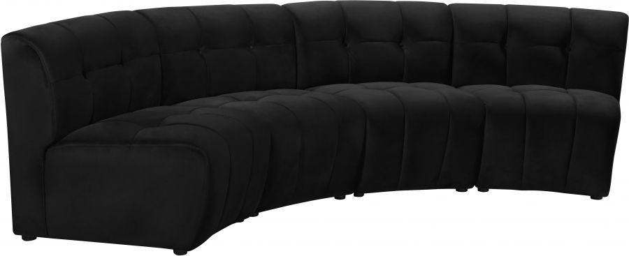 Thumbnail: Limitless Modular Velvet 4pc. Sectional