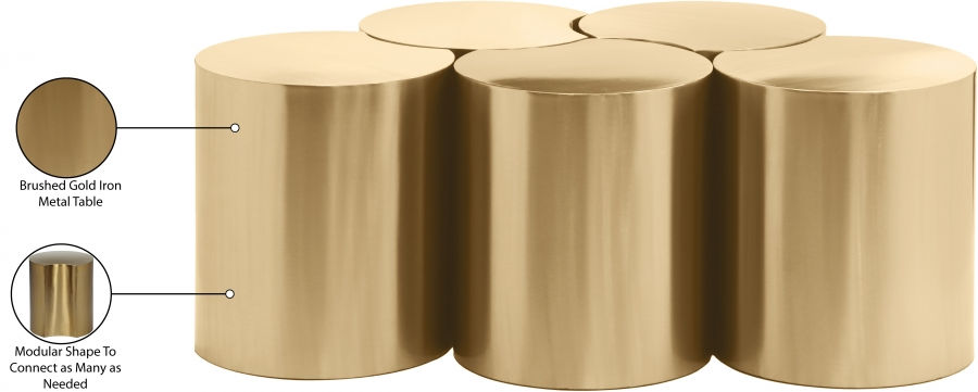Thumbnail: Dimple 5 Piece Modular Nesting Coffee Table