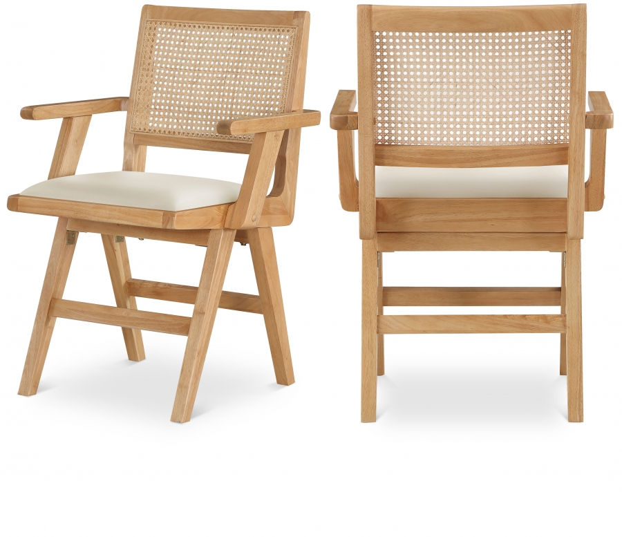 Thumbnail: Abby Vegan Leather Dining Arm Chair