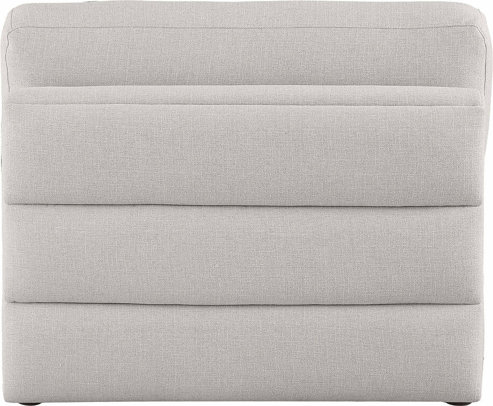 Thumbnail: Beckham Linen Textured Modular Armless Chair