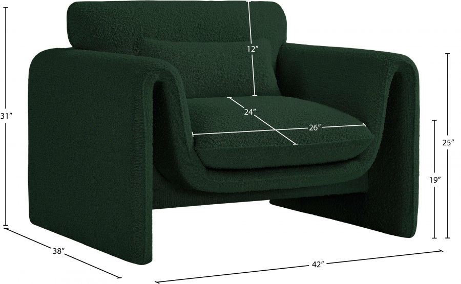 Thumbnail: Stylus Boucle Fabric Chair