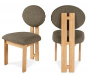 Thumbnail: Napa Boucle Fabric Dining Chair