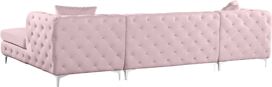 Thumbnail: Gail Velvet 3pc. Sectional