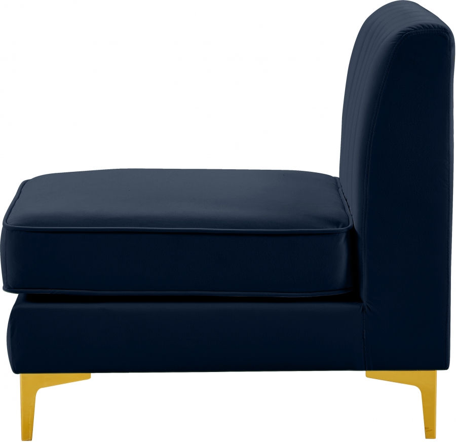 Thumbnail: Alina Velvet Modular Armless Chair