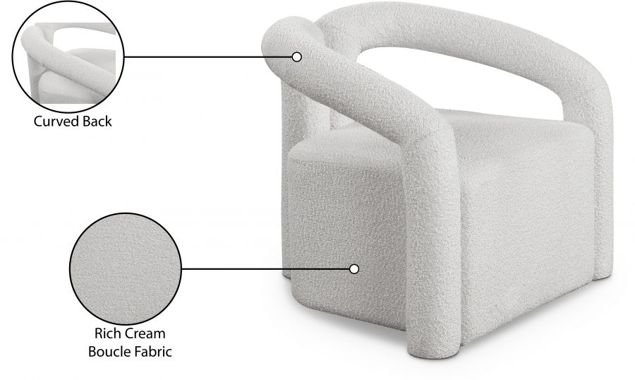 Thumbnail: Otto Boucle Fabric Accent Chair