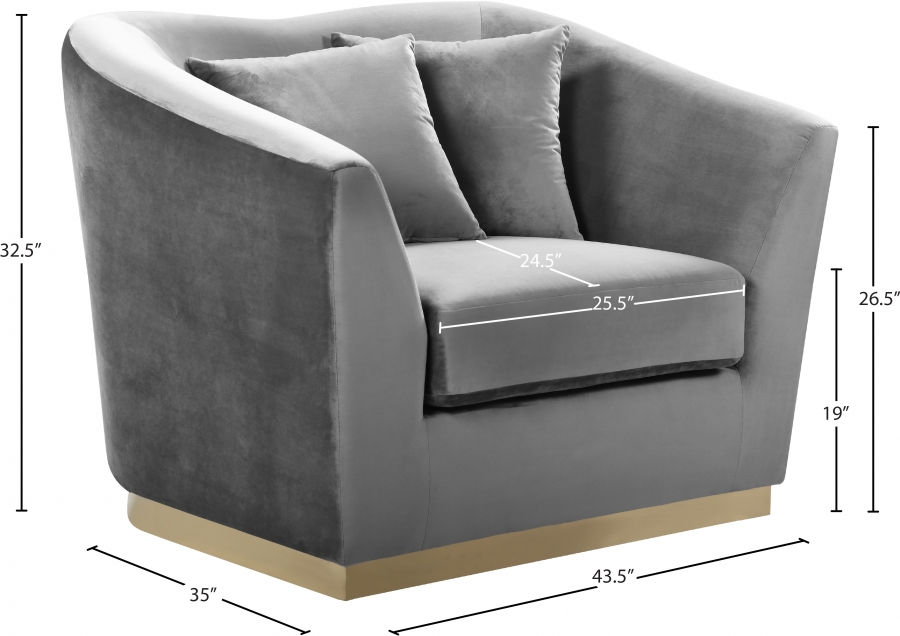 Thumbnail: Arabella Velvet Chair