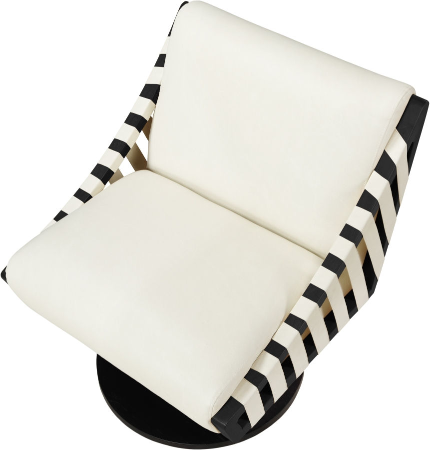 Thumbnail: Millwin Vegan Leather Swivel Accent Chair