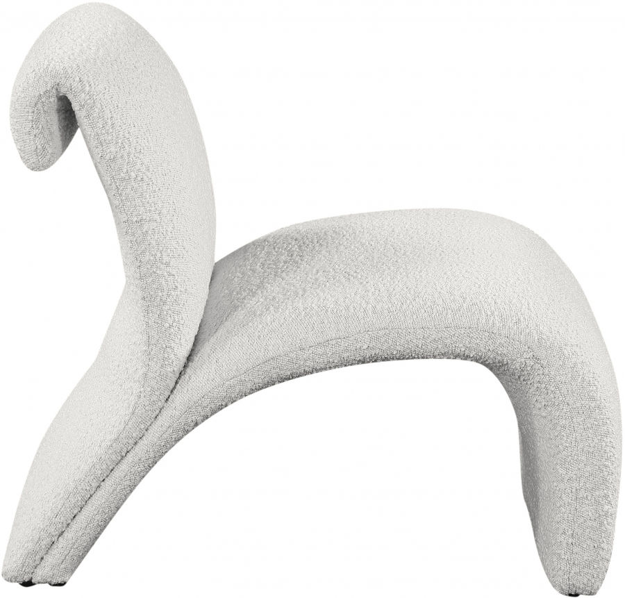 Thumbnail: Mulberry Boucle Fabric Accent Chair